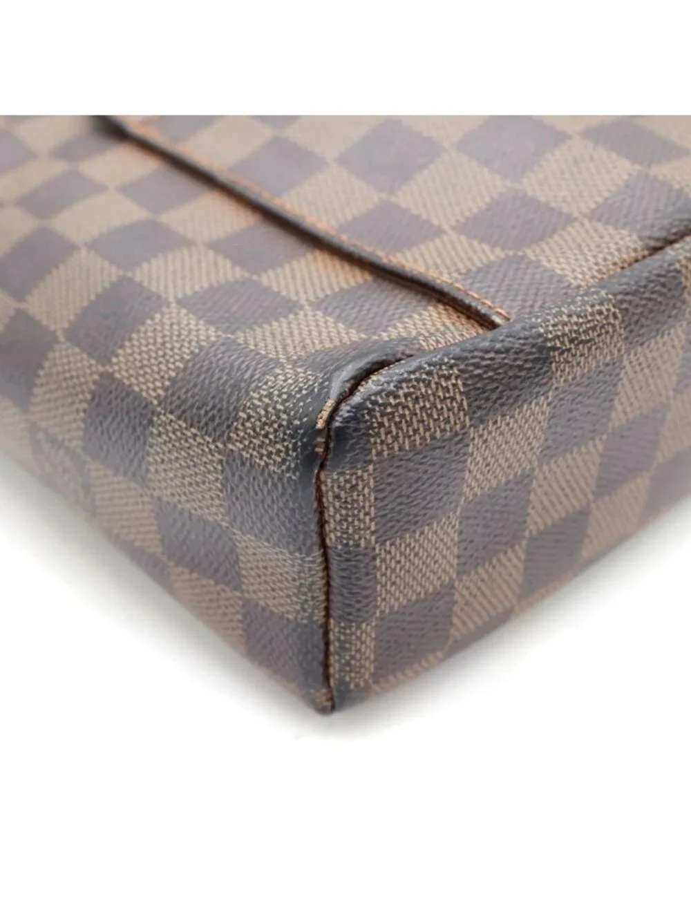 Louis Vuitton Damier Ebene Olaf PM Shoulder Bag Brown